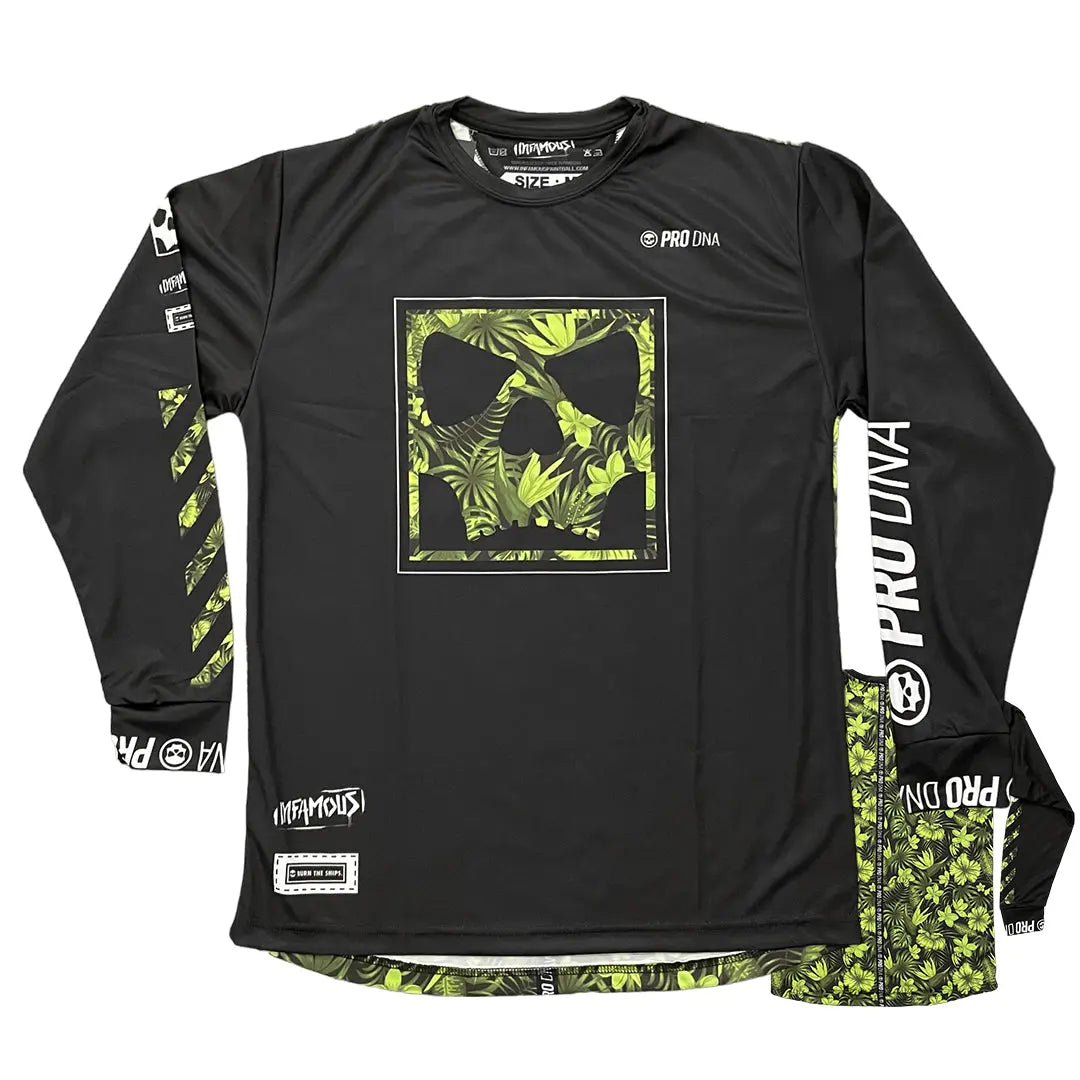 DRYFIT LONG SLEEVE JERSEY - TROPICAL VOLT